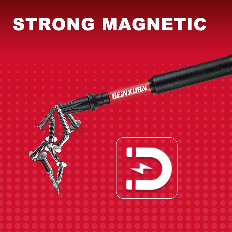 Geinxurn 10 Pieces 6 In. T25 Impact Tough Magnetic Screwdriver