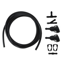 New Car Windshield Washer Squirter Nozzle Spray Jet Kit Fluid Hose Connector Set Fit for Dodge Challenger R/T Classic Coupe 2-Door 5.7L 345Cu. In. V8 GAS OHV Naturally Aspirated 2014 by XSPANDER