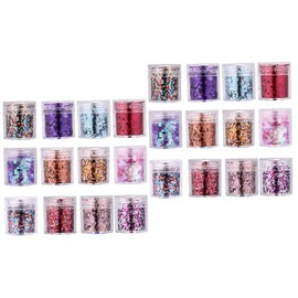 Healvian Colorful Manicure Sequins Ultra-Thin Gradient Nail Paillette Boxes for Creative Nail Art for Uv Builder Gel and Decorations Lightweight Crafting Supplies