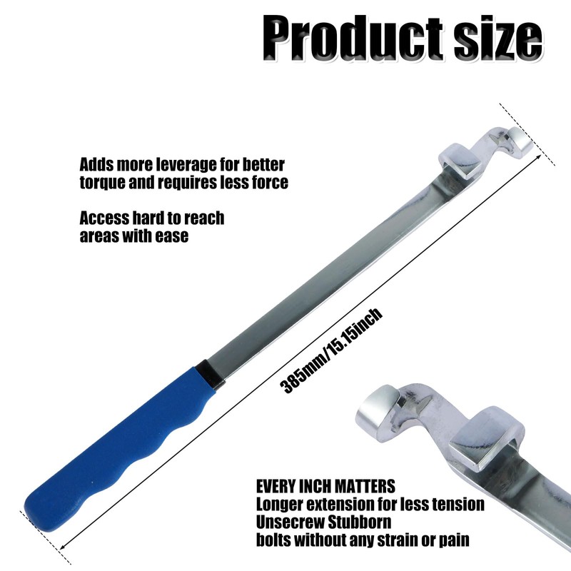 Abizarch 15 Inch Wrench Extender Tool Bar, Extension Wrench Torque