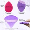 6+6 Professional Makeup Sponge Set,2.76 inch Portable Soft Setting Face