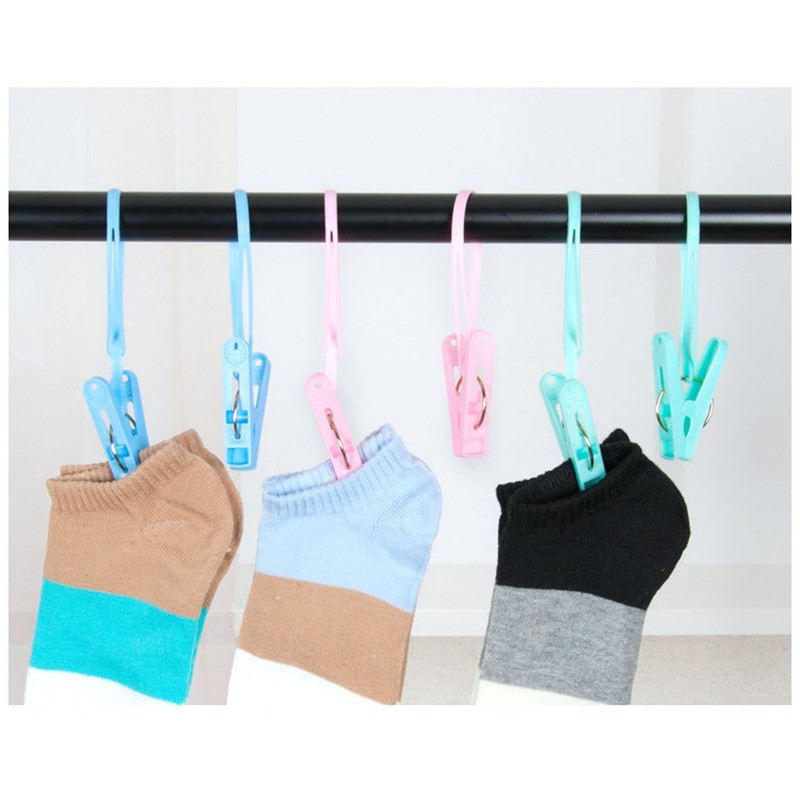 yueton Pack of 12 Clothes Peg Clip Pins Rope Hanging