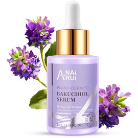 ANAI RUI Bakuchiol Serum Smoothing Face Serum with Hyaluronic Acid & Peptide Sensitive Skin Bakuchiol Serum 1Fl.Oz