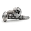 #10 Square Drive Pan Head Self Drilling Screws 410 Stainless