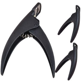 Baluue Pcs Black u Type Manicure Nail Clippers Sturdy Nail Art Tool Anti-slip Handle Safe and Practical Fingernail Cutter