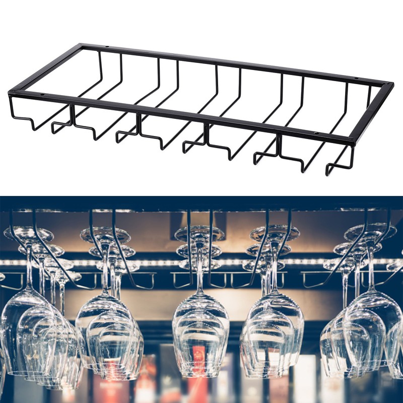 European Glass Holder Iron Hanging Wine Glass Rack Home Bar