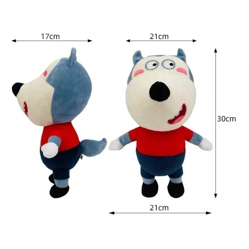 Microplush Peluches De Wolfoo Y Lucy Historias Divertidas Niños 30cm