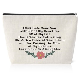 Mother of The Groom Gifts from Bride Cosmetic Bag Mother in Law Gifts for Wedding Mother's Day Gifts for Mother in Law Wedding Gifts Thank You Gift for New Mom Mother in Law Gift from Daughter in Law