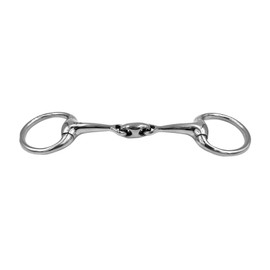 Equine Smile ES0123 Olive Head Bit Simple Broken Stainless Steel Ring Diameter 55 mm Bit Thickness 14 mm (10.5 cm)