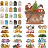 Anglechic 42 Pcs Small Christmas Flower Basket Interchangeable Sign Seasonal