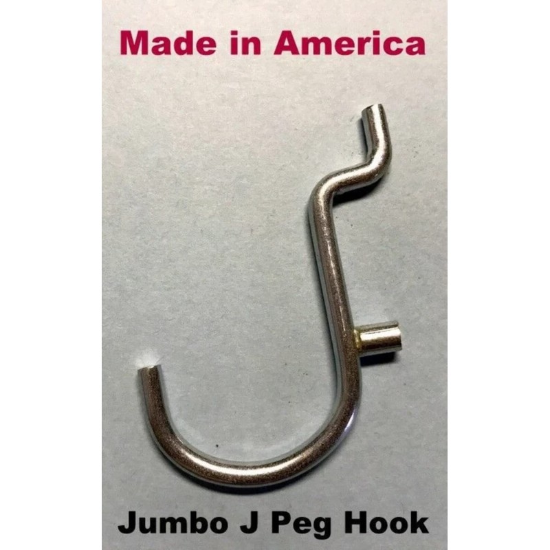 Hillman Brand (20 Pack) 1" Jumbo 'J' Metal Peg Garage