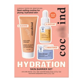 3-Step Hydration Skin Barrier Set For Plump, Hydrated Skin, All Skin Types - Hydrating Facial Serum With Ceramides And Lipids Repairs And Supports A Healthy Skin Barrier