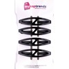 Mytoptrendz® 4 pcs Small Barrettes Hair Clips Thin Grip Slids