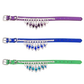 RayMinsino Pet Fashion Collar Adjustable Jewelry Puppy Cat Rhinestone Diamond Jewelry Necklace
