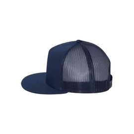 Yupoong Five-Panel Classic Trucker Cap - One Size - Navy