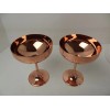 Absolut Elyx Martini Gin Copper Wheat Motif Coupe Goblet Lot