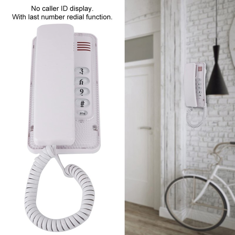 Corded Landline Telephone, Landline Phone with Flash Last Number Repeat