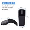 Ultra-Thin Folding Mouse 2.4G Wireless Arc Mouse 1000 DPI Universal