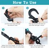 40 pcs Plastic Shock Cord Hooks, Elastic Bungee Rope Hooks