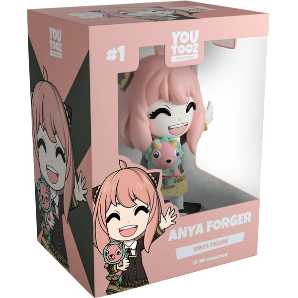 Youtooz Anya Forger 4.3" Vinyl Figure, Official Licensed Telepath Anya with Chimera Collectible from Anime Spy x Family, by Youtooz Spy x Family Collection