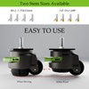 QXYJLCN 4-Pack Heavy Duty Retractable Leveling Stem Casters - 1/2"