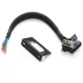 OBD2 Port Extension Cable, bbfly-A77 OBDII J1962 Female Connector Open Pigtail Cable Bracket 1FT/30CM (1PACK)