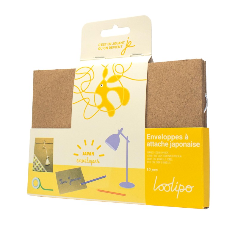 LOOLIPO - Japanese Paper Closure - 10 Envelopes - 16.2