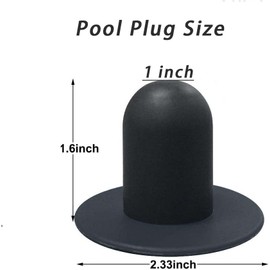 YOIASUGH Swimming Pool Pump Strainer Hole Plug for Intex Bestway Summer Escape Pools Ground Swimming Plug Wall Plug Replacement Parts 4Pcs