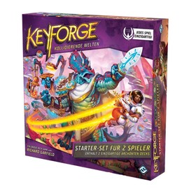 Asmodee Keyforge: Kollidierende Welten Starter-Set, Grundspiel, Kartenspiel, Deckbau, Deutsch