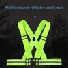 LED Reflective Safety Vest Adjustable USB Rechargeable Vest Warning Vest