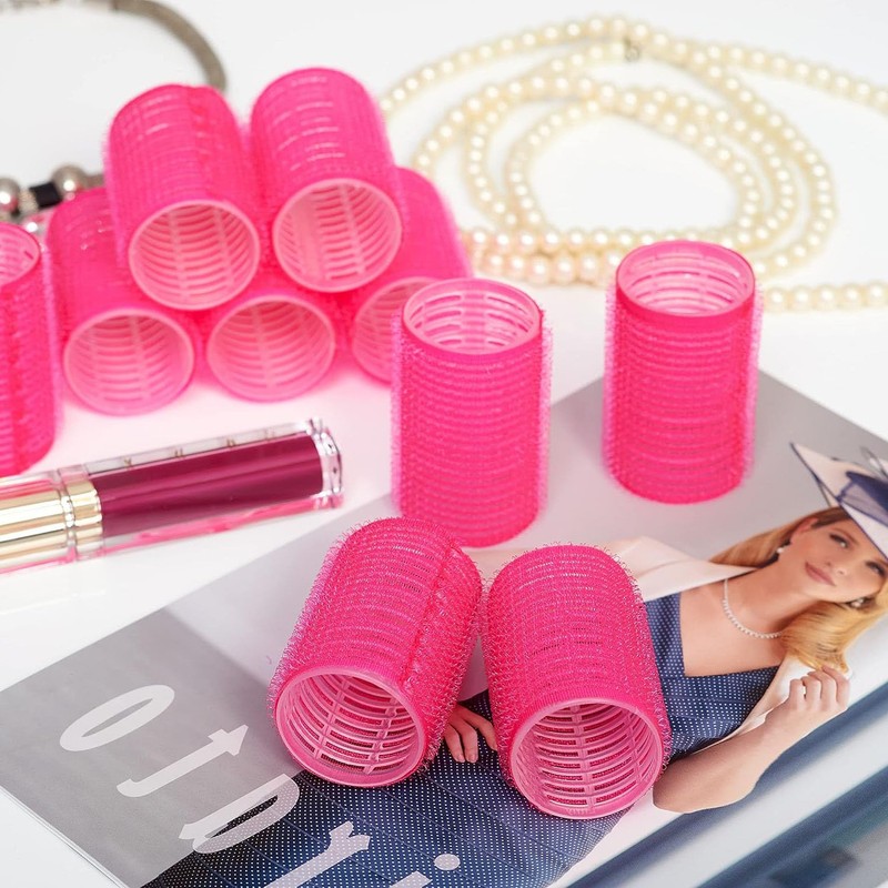 LIDOUK Hair Rollers Self Holding Rollers Gripping Sticky Rollers Self