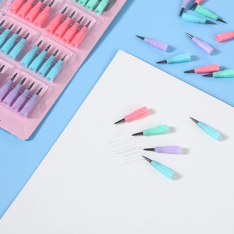 Lopenle 24 Pieces Adorable Stacking Pencils Fruit Pencils Novelty Multi