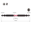 VESSEL SDT10P2110F Sakisbo Slim Torsion Bit, Double Ended + 0.08