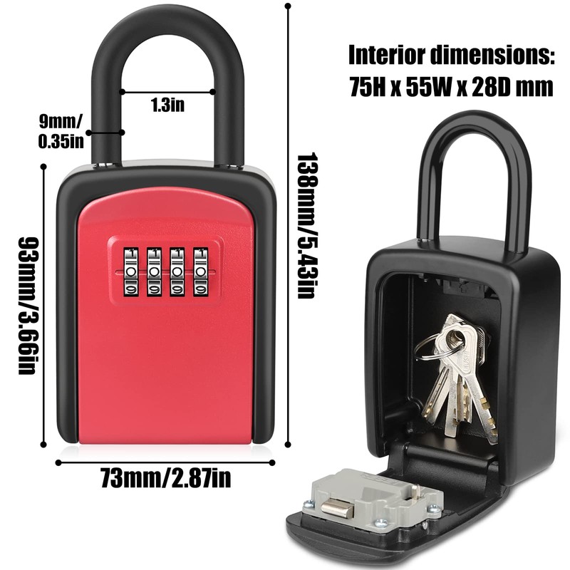 Key Lock Box, [No Installation Require] Diyife for Keys with