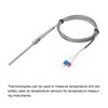 MECCANIXITY 2pcs PT100 RTD Thermocouple Stainless Steel M8 Temperature Sensor