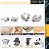 4Pcs 45 Degree Chamfer Router Bit Set,1/4" Shank, 1/4", 1/2",