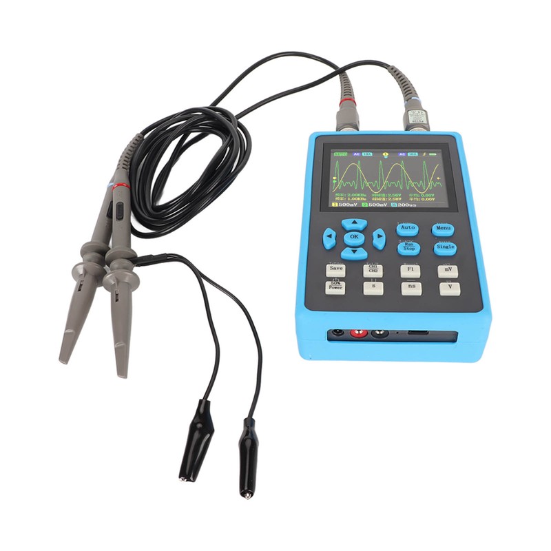 Handheld Oscilloscope 2 Channel 120MHz Bandwidth 2.8in LCD Backlight Display