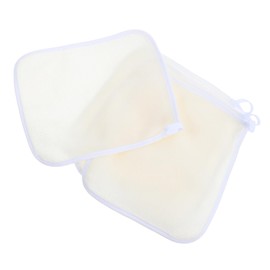 Ipetboom 4pcs Dual Sided Exfoliating Body Scrubber Wash Cloths for Men and Women Beige Shower Towels for Bath Massage Soft and Textured Bath Cloths for Full Body Use