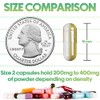 XPRS Nutra Size 2 Empty Capsules - 1000 Count Clear