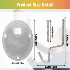 Yaocom 4 Pcs No Stud Picture Hanger 200lbs Drywall Picture Hanger Heavy Duty Photo Hanging Kit Mounting Hardware for Photo, Frames, Paintings, Canvas, Art