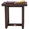 AquaTeak 18" Grate Mocha Teak Shower Bench