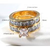 TWO RINGS His Hers Wedding Ring Sets Couples Rings Women's