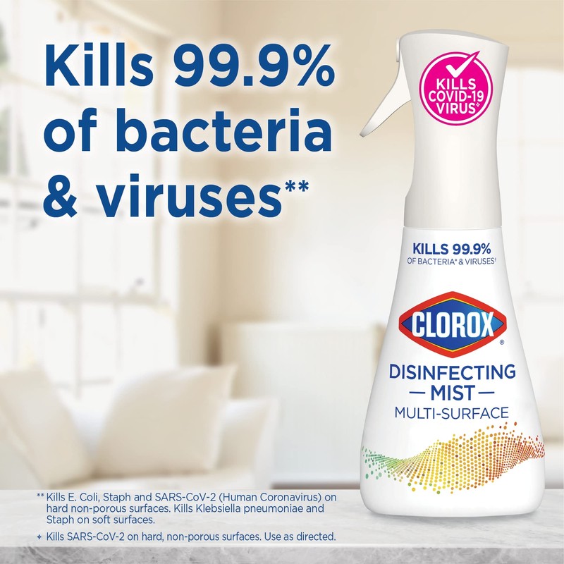 Clorox Disinfecting Mist, Eucalyptus Peppermint, Disinfecting Spray, 16 Fluid Ounces