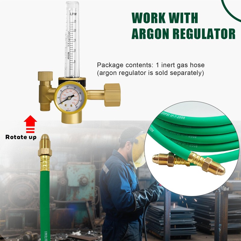 5FT, 6,56FT, 10FT Argon Gas Hose, Inert Gas Welding Hoses