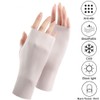 Gloves Sunscreen UV Cut Ice Silk Breathable Half Finger Mittens