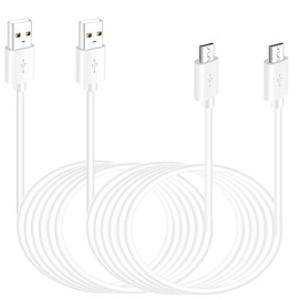 SIOCEN 2 Pack 16.4FT Micro USB Cable Power Extension Cord for Wyze Cam,WyzeCam Pan,YI Cam,YI Dome Home Camera,Kasa Cam,Oculus Go,Furbo Dog,Nest Cam,Blink,Long Charging Wire for Security Cameras