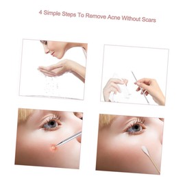 OATIPHO 1 Set Blackhead Extraction Tool with Storage Case and Facial Cleansing Needles for Blemish Removal for All Skin Types