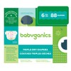 Babyganics Size 6, 88 count, Absorbent, Breathable, Triple Dry Protection