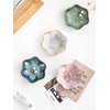 UNICASA Ceramic Lotus Jewelry Dish Set of 4, Decorative Jewelry