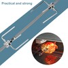 CPROSP 4 Meat Needles Stainless Steel BBQ Meat Clamp with